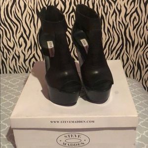 Steve Madden Gunnther Black Leather